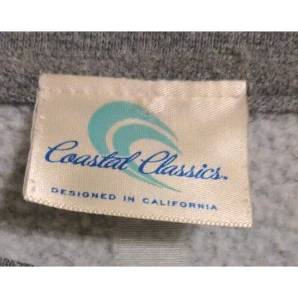 Vintage Coastal Classics Newport Beach Sweatshirt Men’s Large Gray Long Sleeve - Picture 4 of 6